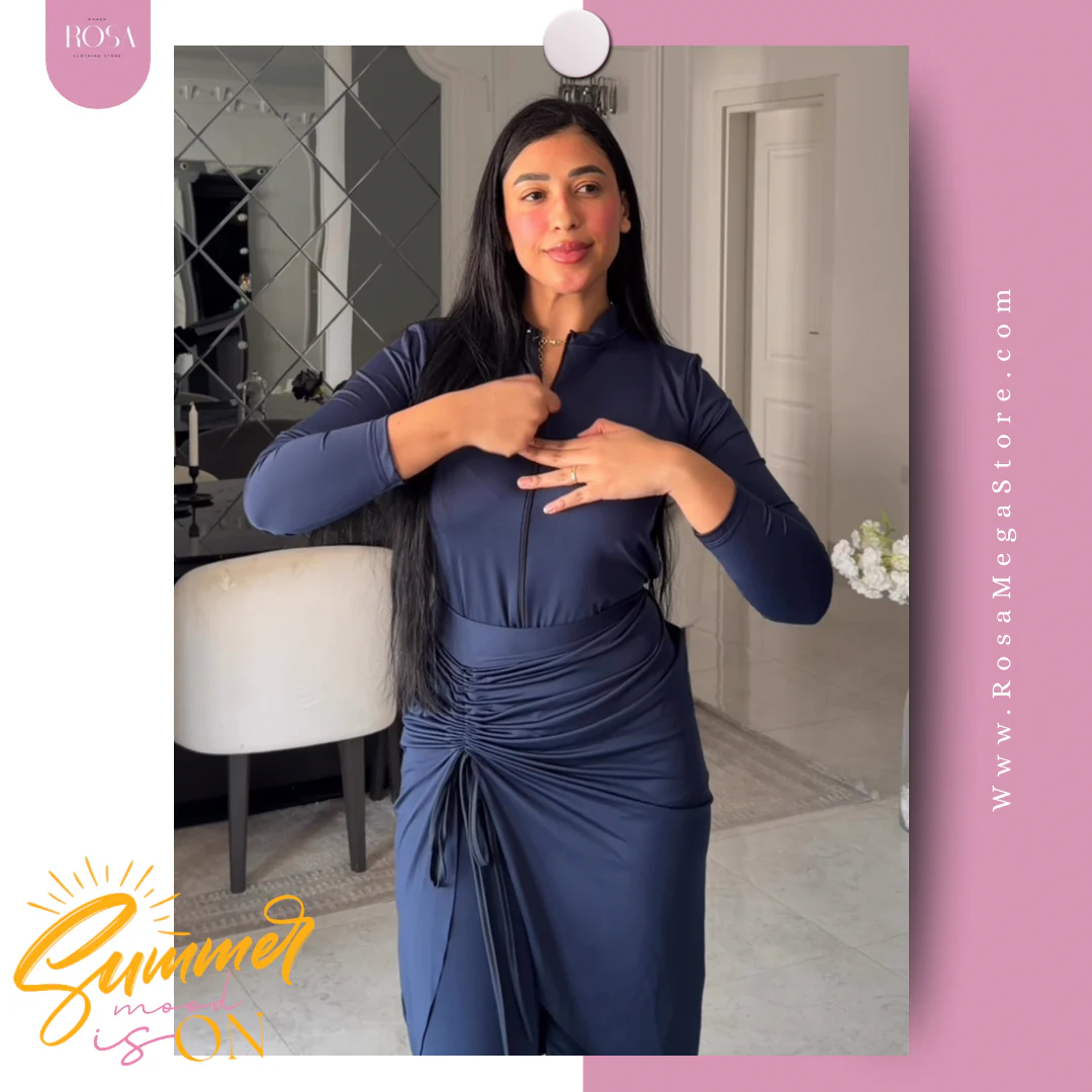 Burkini Navy Blue - Image 3